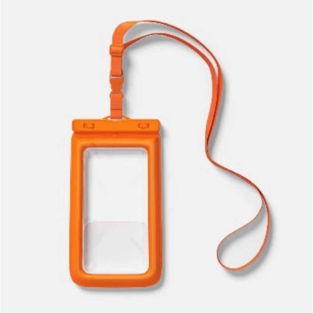 Heyday Waterproof Tech Pouch - Orange, fits up to 6.7 in, touch screen, New - Picture 2 of 6